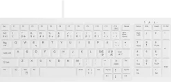 Active Key ClassicClean Med Keyboard Rem Cov Comp W White