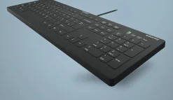 ACTIVE KEY Flat Profile Hygiene Keyboard USB Black Nordic