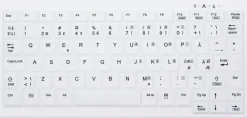 ACTIVE KEY Hygiene Mini Notebook Style Keyboard USB White