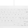 Active Key QuickClean Medical Keyboard IP68 Compact W White