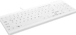 Active Key QuickClean Medical Keyboard IP68 Compact W White