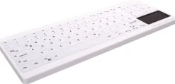 Active Key QuickClean Med KB IP68 Touchpad Comp W White
