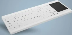 Active Key QuickClean Med KB IP68 Touchpad Mini W White