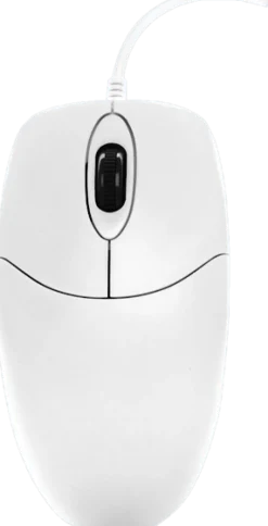 Active Key Washable Mouse IP68 Scroll Wheel W White