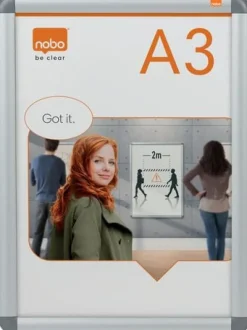 Affischram NOBO reflexfri A3