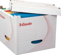 Arkivbox ESSELTE f hängmappar m. lock