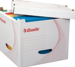 Arkivbox ESSELTE f hängmappar m. lock