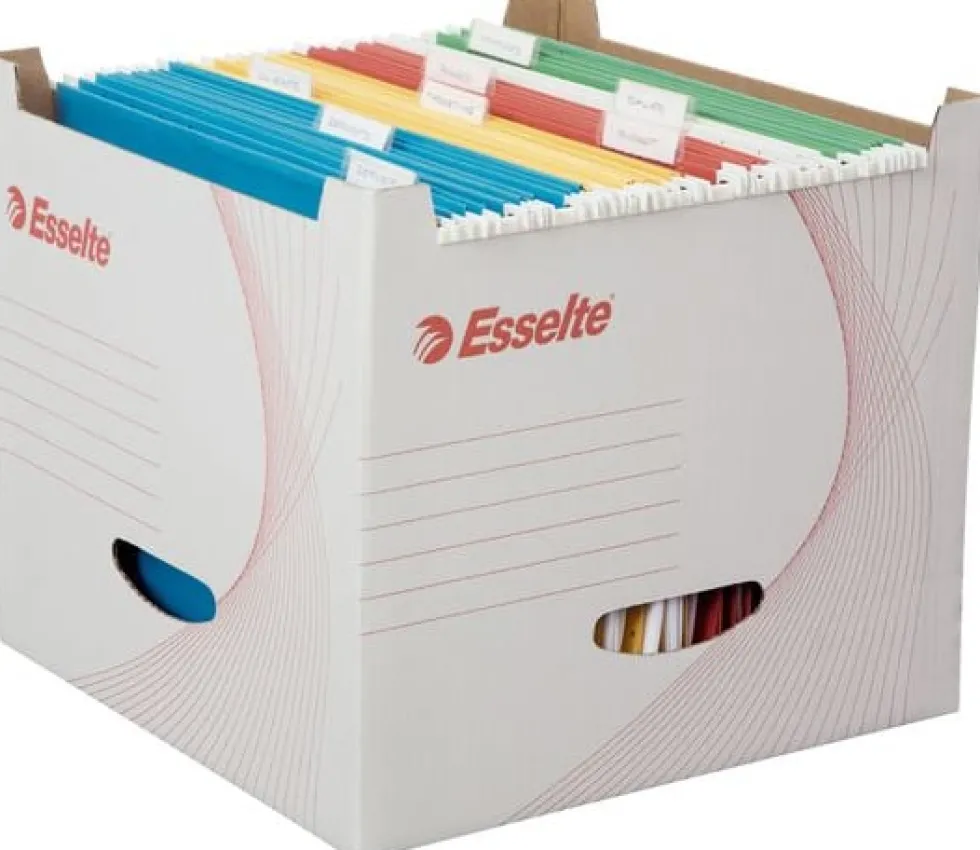 Arkivbox ESSELTE f hängmappar m. lock