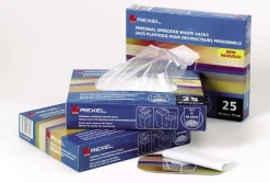 Avfallssäckar Dokumentförstörare REXEL 80L, plast, 100/rl