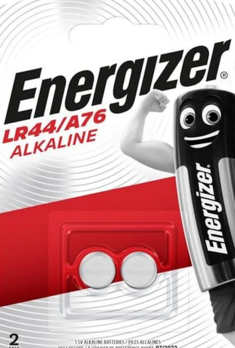 Batteri Energizer Cell Alkaline LR44/A76, 2/fp