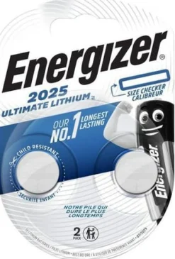 Batteri Energizer Cell Lithium CR2025, 2/fp