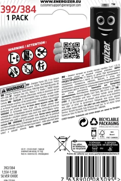 Batteri Energizer Cell Silveroxid 392/384