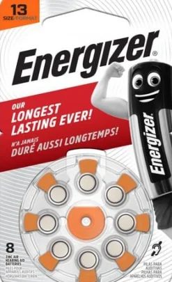 Batteri Energizer Hörsel 13 Orange, 8/fp
