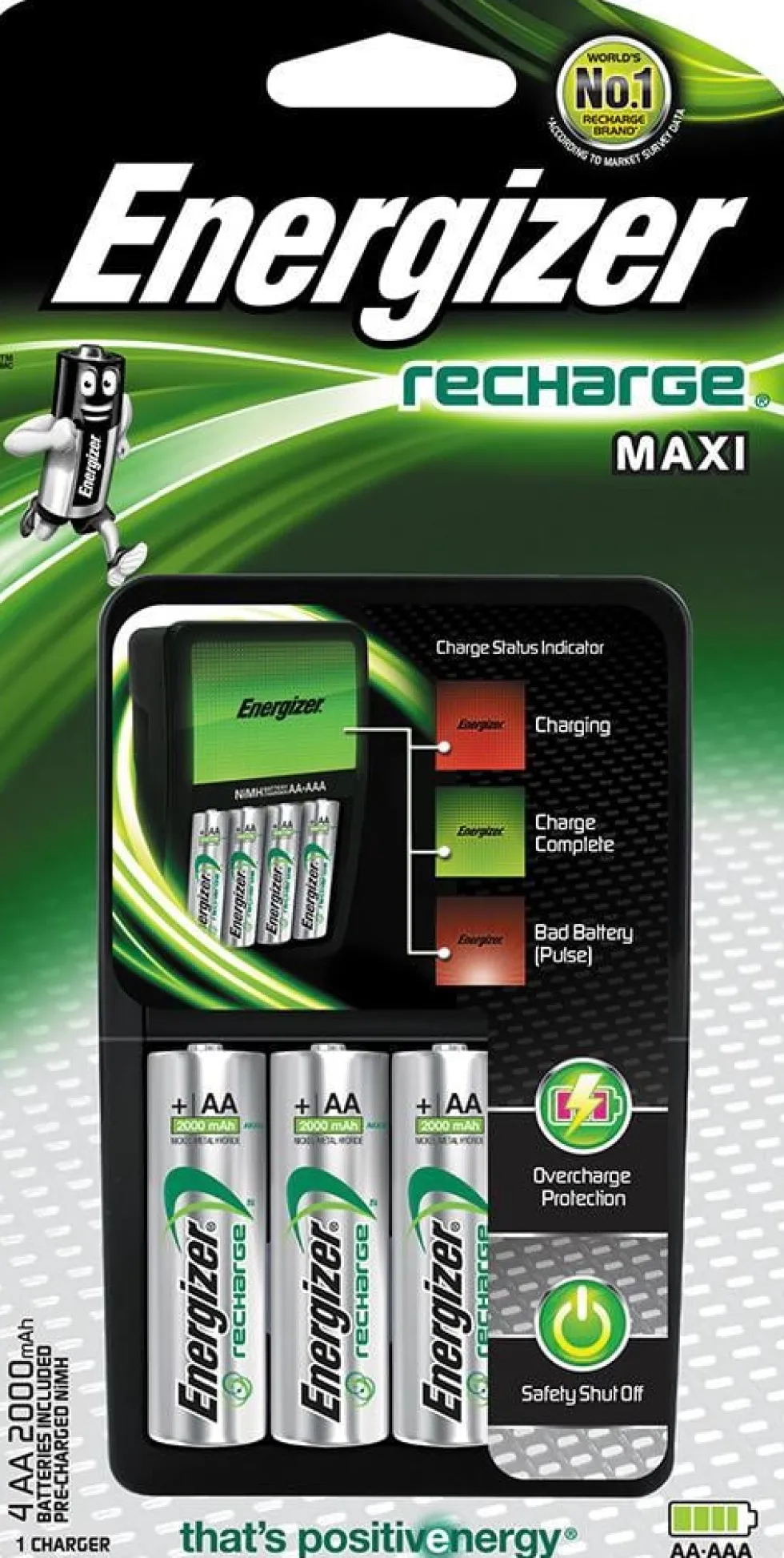 Batteriladdare ENERGIZER Maxi + 4AA