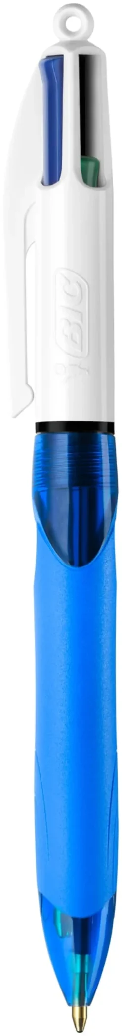 Bic 4-Färgskulpenna Grip blå