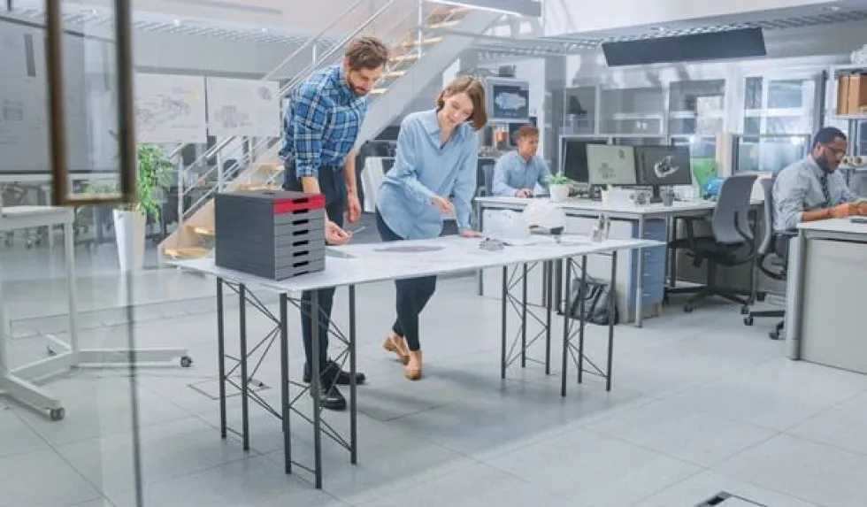 Blankettbox Idealbox grå