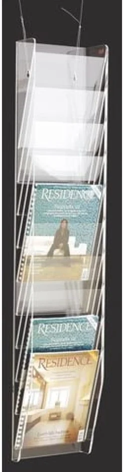 Blankettfack Transparent Plexi, A4S, 10 fack