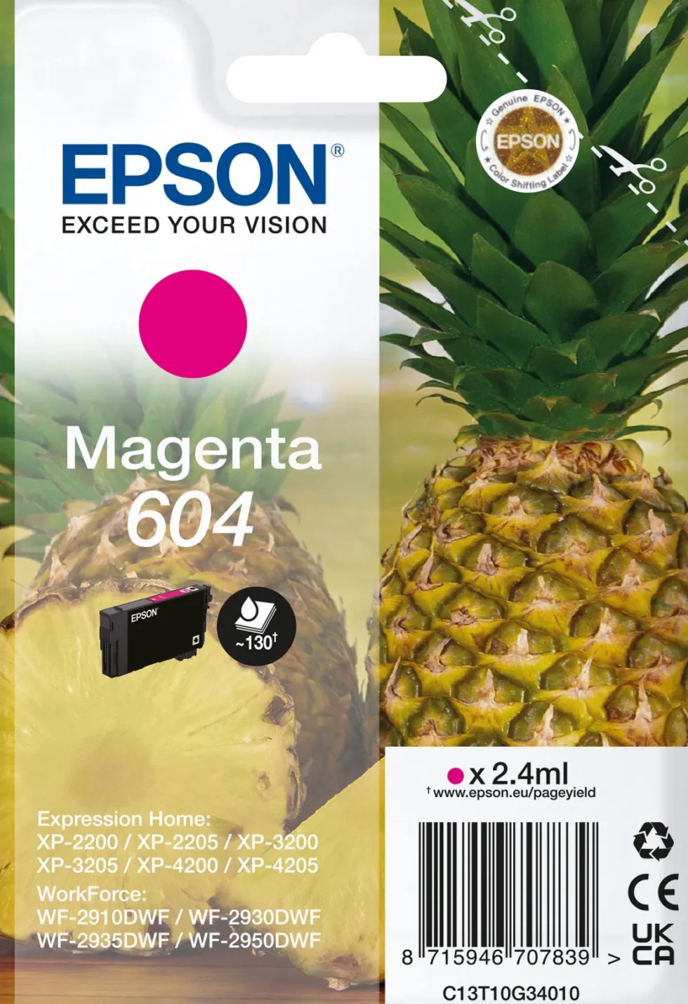 Bläck Epson 604 mag. .2,4ml