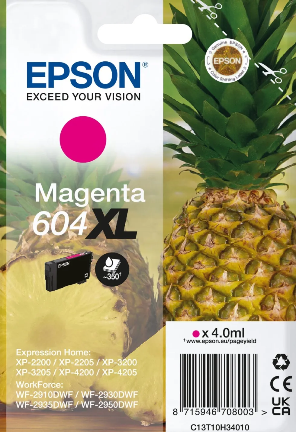 Bläck Epson 604XL mag. 4,0ml