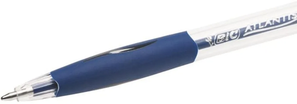 Bläckkulpenna BIC Atlantis Medium Blå, 1.0mm, dokumentäkta, 12st