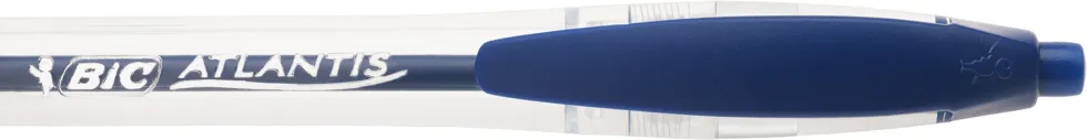 Bläckkulpenna BIC Atlantis Medium Blå, 1.0mm, dokumentäkta, 12st