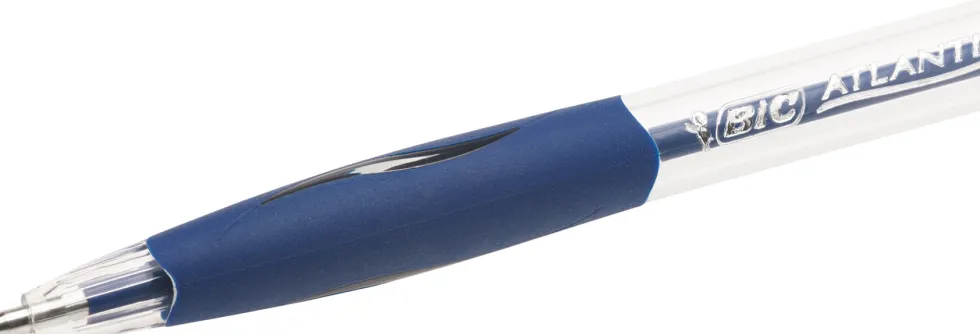 Bläckkulpenna BIC Atlantis Medium Blå, 1.0mm, dokumentäkta, 12st