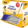 Bläckkulpenna BIC Cristal Medium Blå, 1.0mm, dokumentäkta, 100st