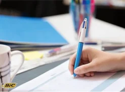 Bläckkulpenna BIC Icon Medium 4-färg, 12st