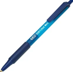 Bläckkulpenna BIC Soft Feel Clic Medium Blå, 12st