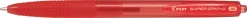 Bläckkulpenna PILOT Super Grip Röd, medium, 1.0mm, 12st