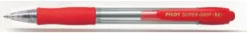Bläckkulpenna PILOT Super Grip Röd, medium, 1.0mm, 12st