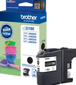 Bläckpatron BROTHER LC221BK svart