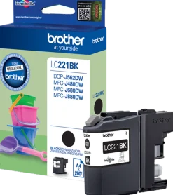 Bläckpatron BROTHER LC221BK svart