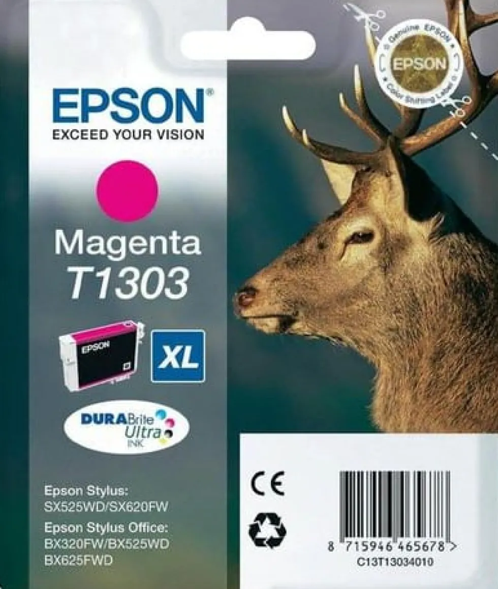 Bläckpatron EPSON C13T13034012 Magenta