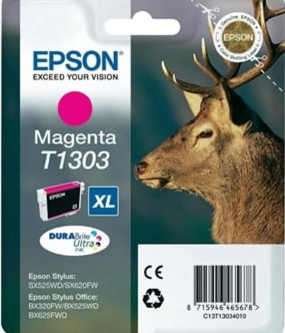 Bläckpatron EPSON C13T13034012 Magenta