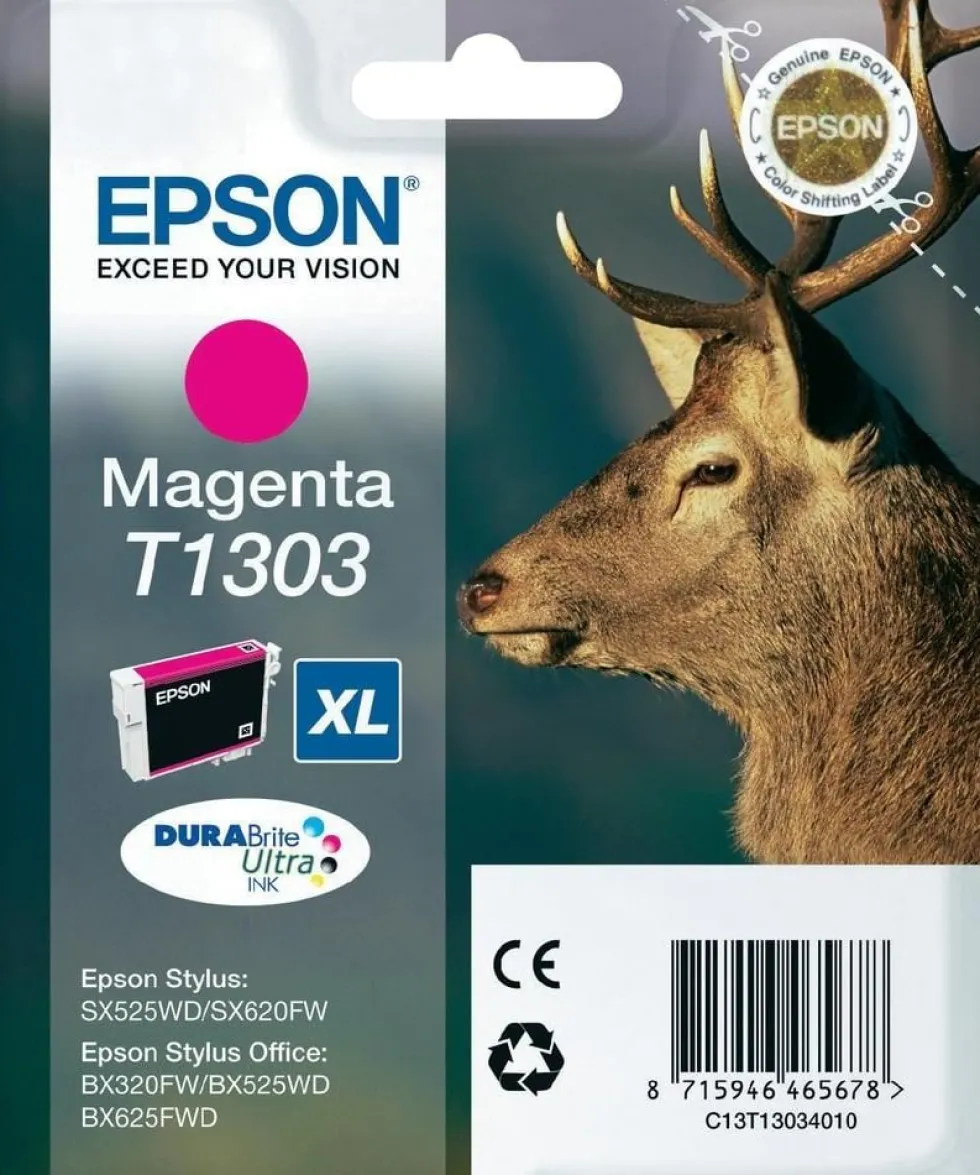 Bläckpatron EPSON C13T13034012 Magenta