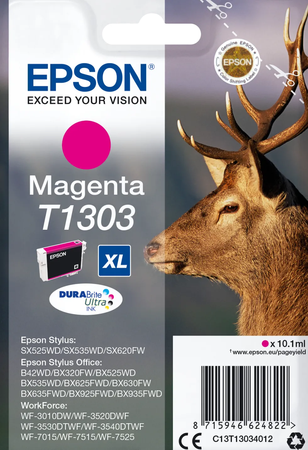 Bläckpatron EPSON C13T13034012 Magenta