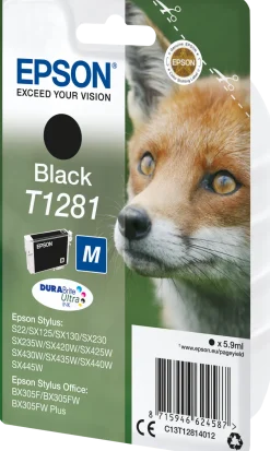 Bläckpatron EPSON C13T128142 svart