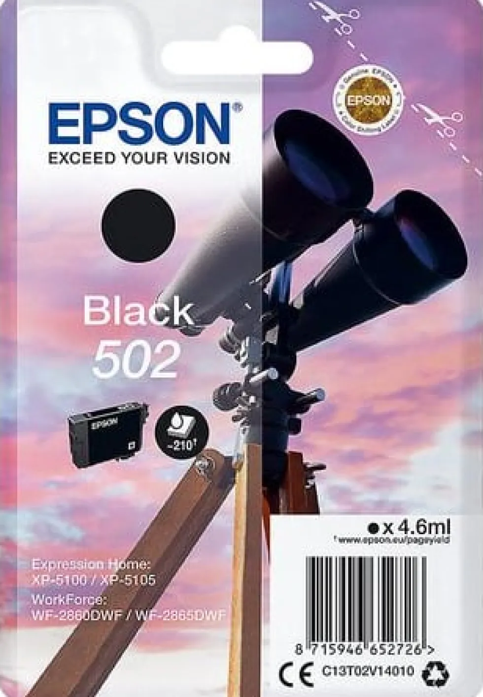 Bläckpatron EPSON C13T02V14010 T502 B