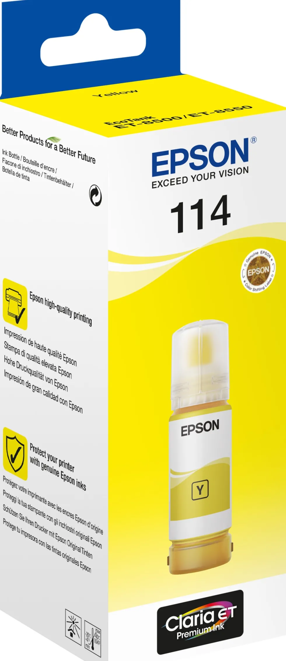 Bläckpatron EPSON 114 EcoTank 2,3K gul