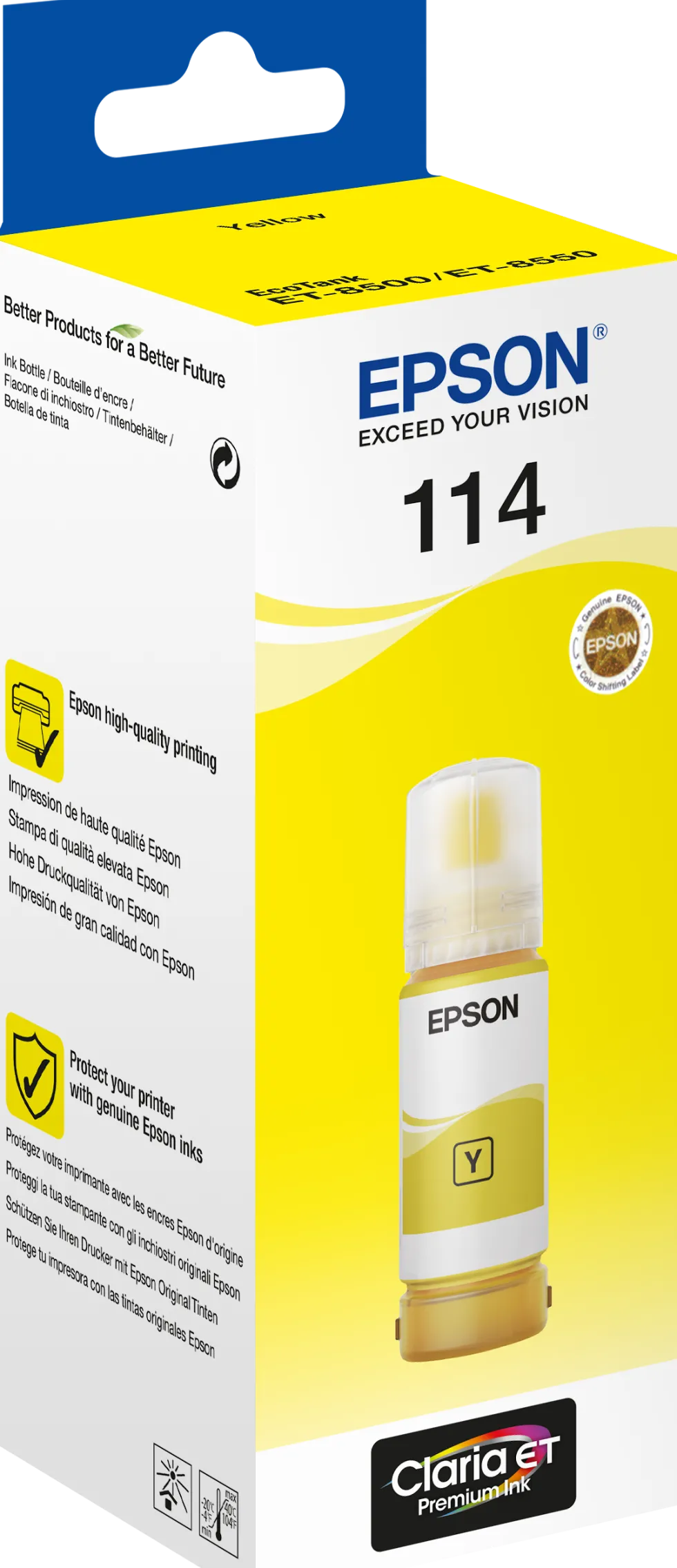 Bläckpatron EPSON 114 EcoTank 2,3K gul
