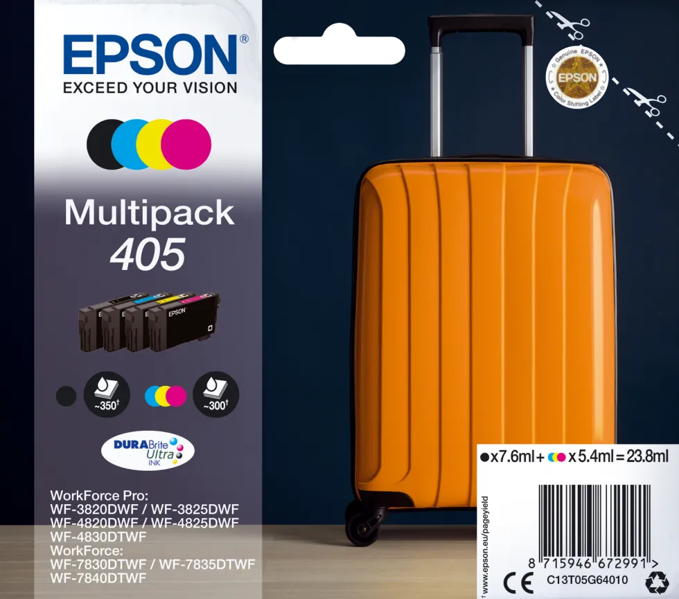 Bläckpatron EPSON T405 CMYK 4/fp