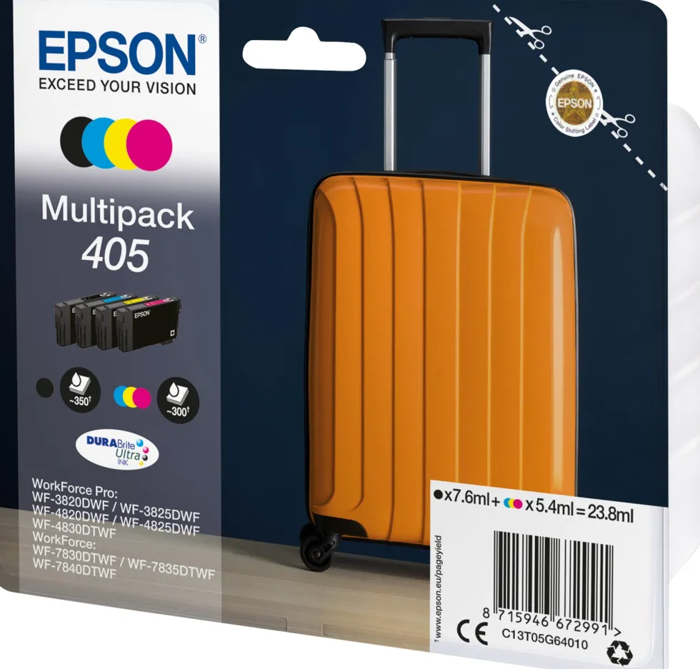 Bläckpatron EPSON T405 CMYK 4/fp