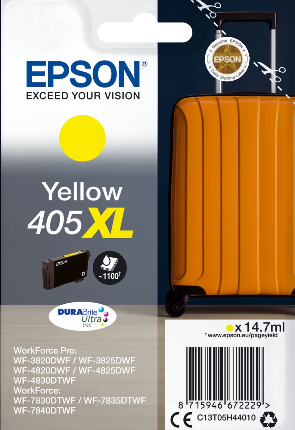 Bläckpatron EPSON T405 XL Gul