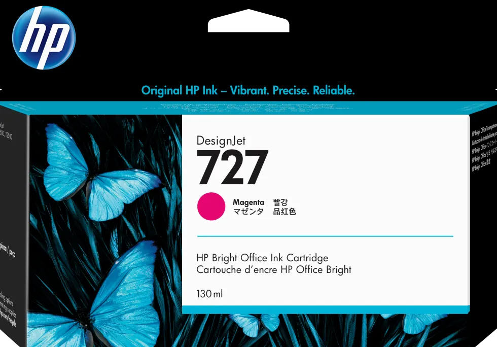 Bläckpatron HP B3P20A 727 magenta