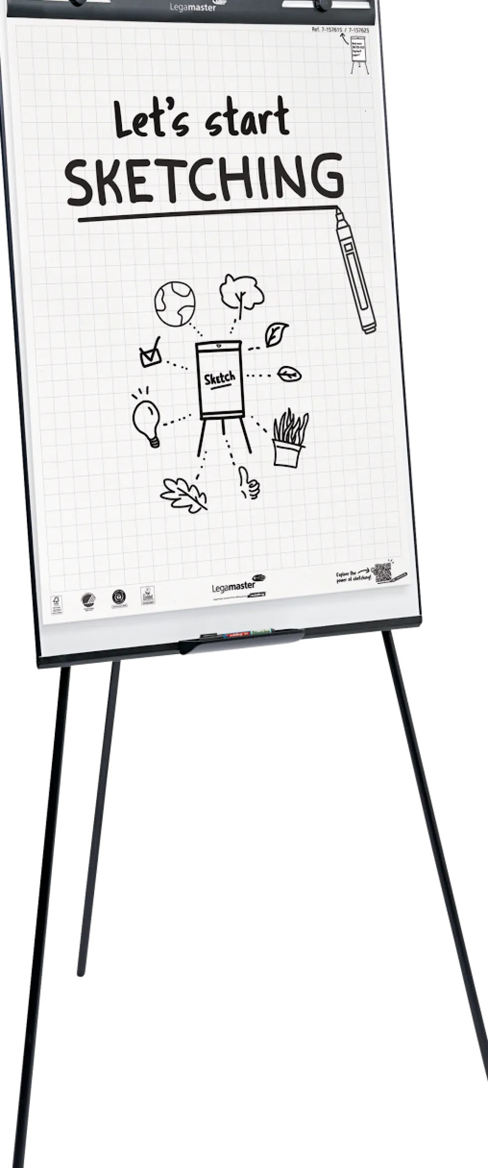 Blädderblocksställ Sketch Easy