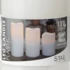 Blockljus STAR T LED Paul 11,5cm vit