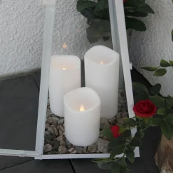 Blockljus STAR T LED Paul 11,5cm vit