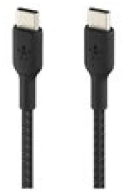 BOOST CHARGE USB-C to USB-C Cable Braided, 2m, Black