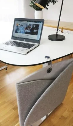 Bordsskärm StandUp Screen Vikbar Grå B:58 cm